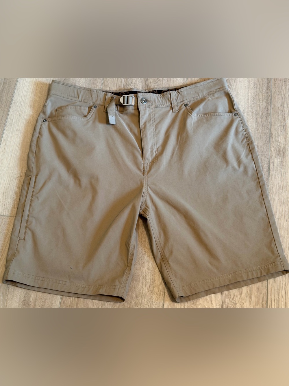 Gerry Weber Khaki/Tan Casual Shorts with Interior Webbing Waistband 38